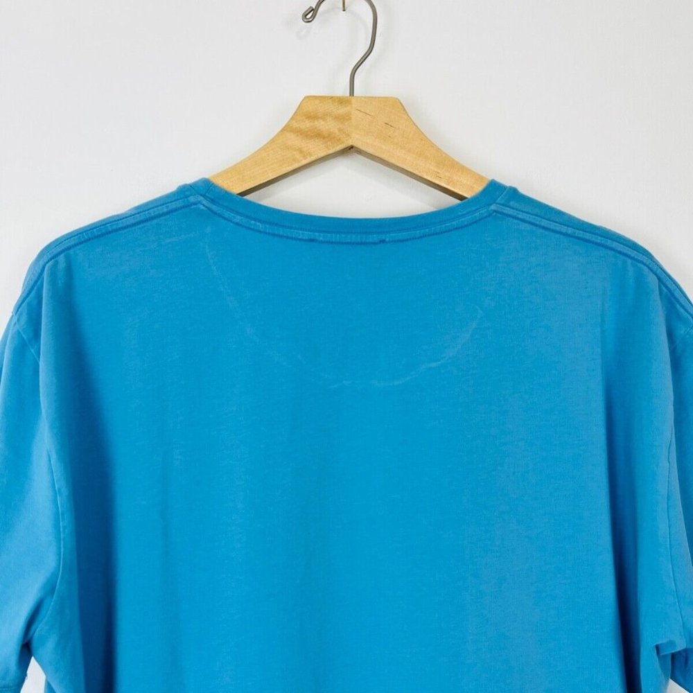 Love Moschino Blue Boot Graphic Logo Short Sleeve Classic T Shirt UK XXXL - Picture 9 of 12